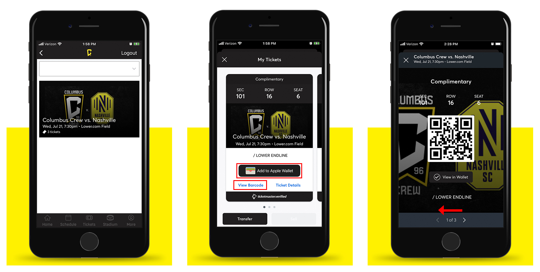 How to access mobile tickets demo